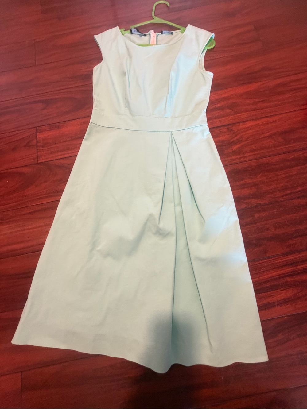 Lafayette 148 New York Mint Green Fit-and-Flare Dress - Picture 9 of 10